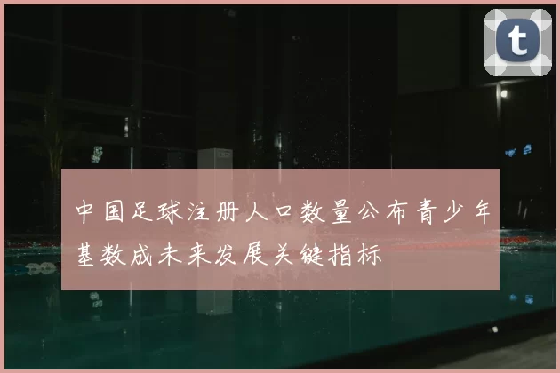 中国足球注册人口数量公布青少年基数成未来发展关键指标