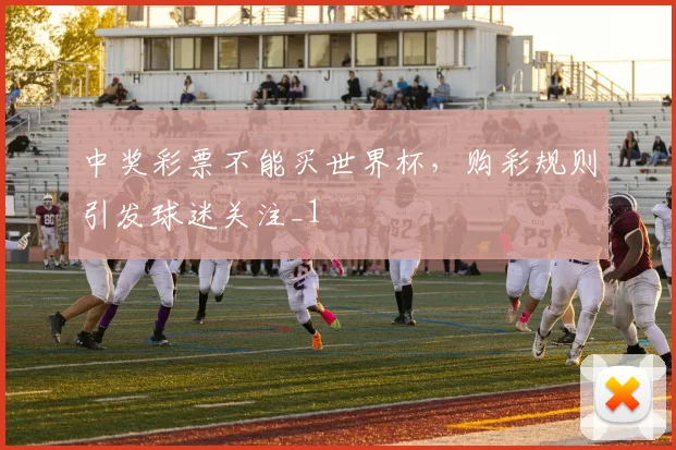 中奖彩票不能买世界杯,购彩规则引发球迷关注_1